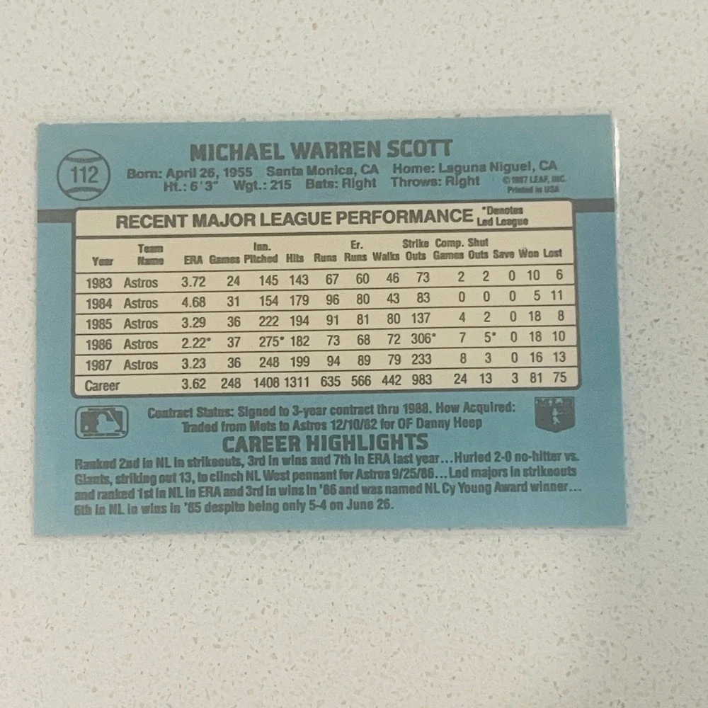 Donruss 1988 mike